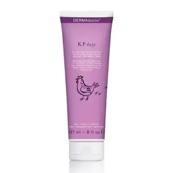 DERMAdoctor KP Duty Dermatologist Formulated Body Scrub for Dry, Rough, Bumpy Skin with 10% AHAs + PHAs 236ml