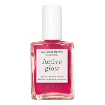 MANUCURIST Active Glow - Make-up & Care Nail Polish Blueberry (15 ml)